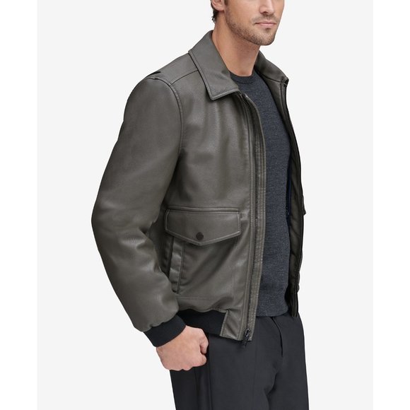 NWT Mens Small Marc New York Faux Leather Jacket - Picture 2 of 4